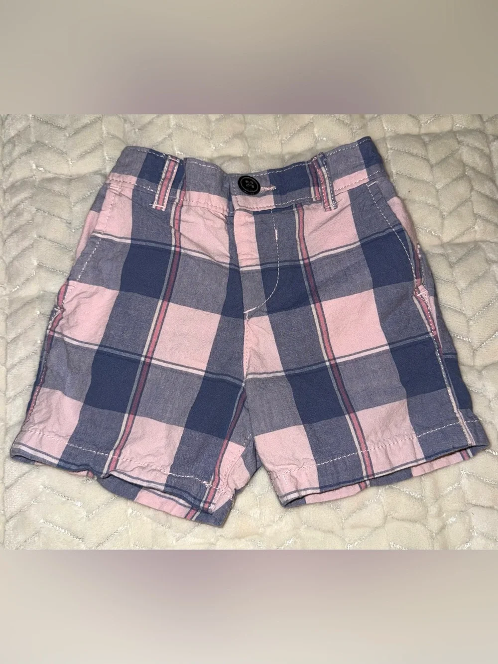 Children’s Place lot of 3 pairs of boys shorts, size 12, and 12-18 mo